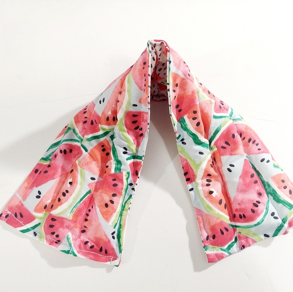 Therapeutic heating-cooling rice bag, heat pad, cold pack, rice bag, Watermelon - Picture 1 of 5